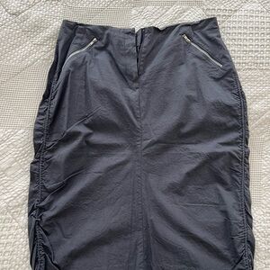 Anthropologie grey funky skirt cotton size 10